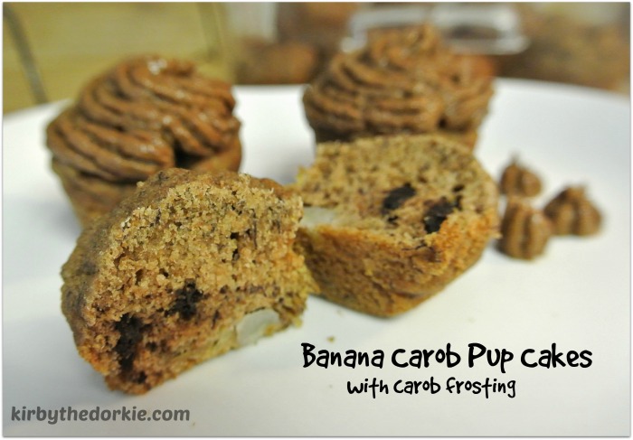 Banana Carob Pupcakes
