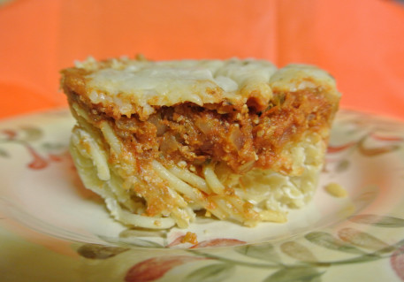 Baked 3 cheese spaghetti